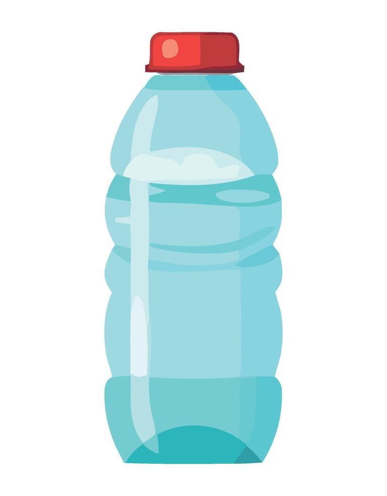 A plastic bottle with water inside vector