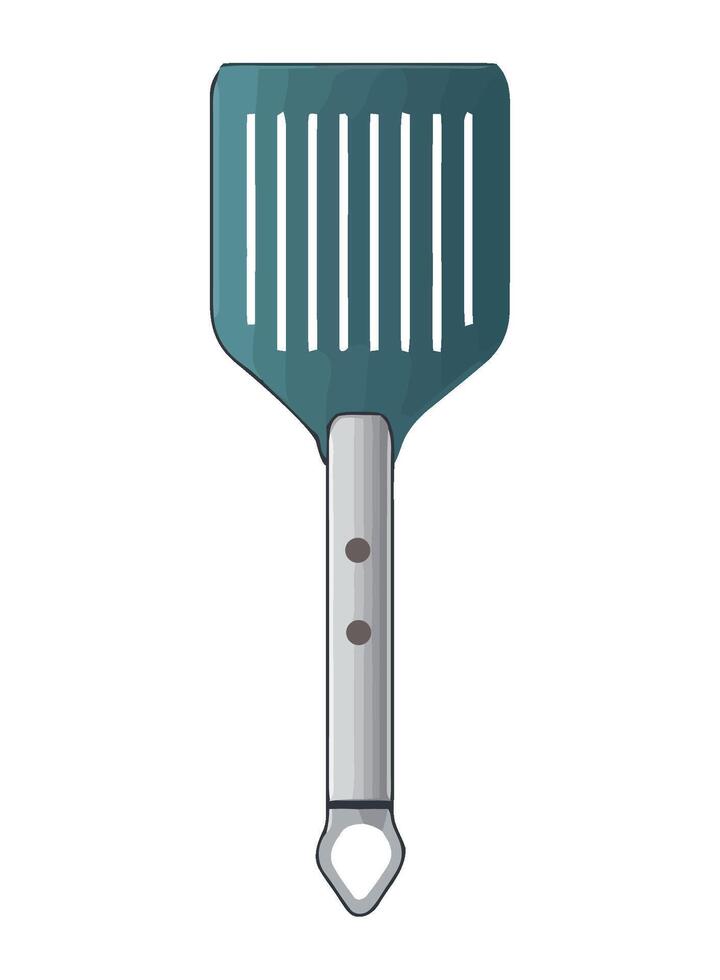 A spatula with a handle on a white background vector