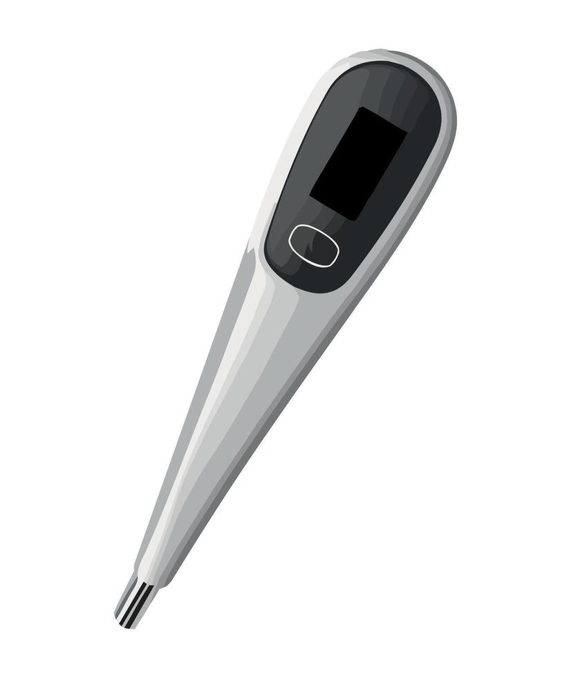 An electronic thermometer on a white background vector