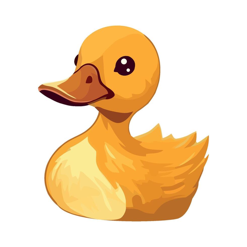 A cartoon duck on a white background vector