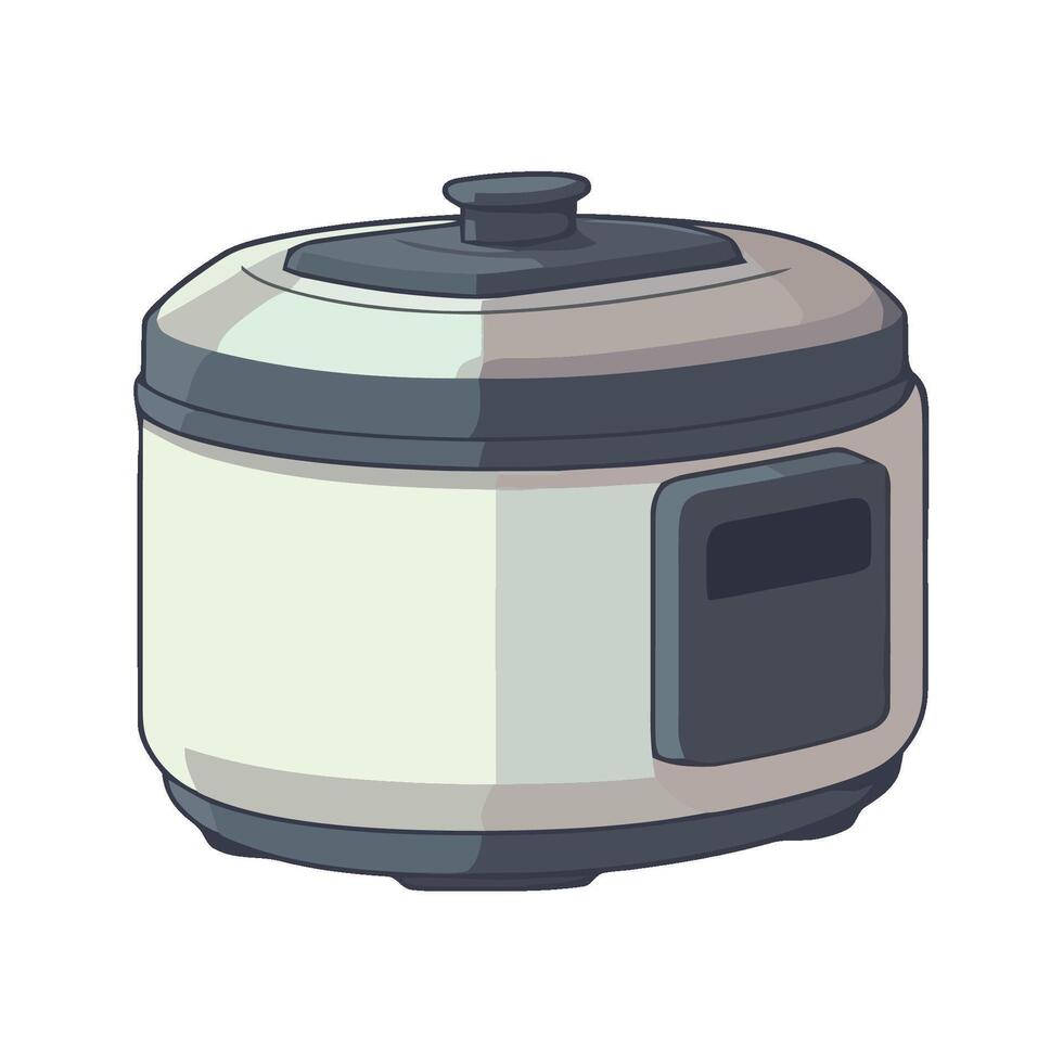 Rice cooker icon illustration on white background vector