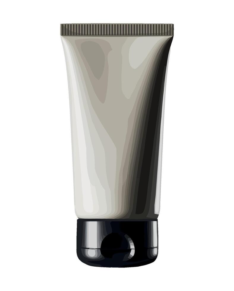 A tube of cream cream on a white background vector