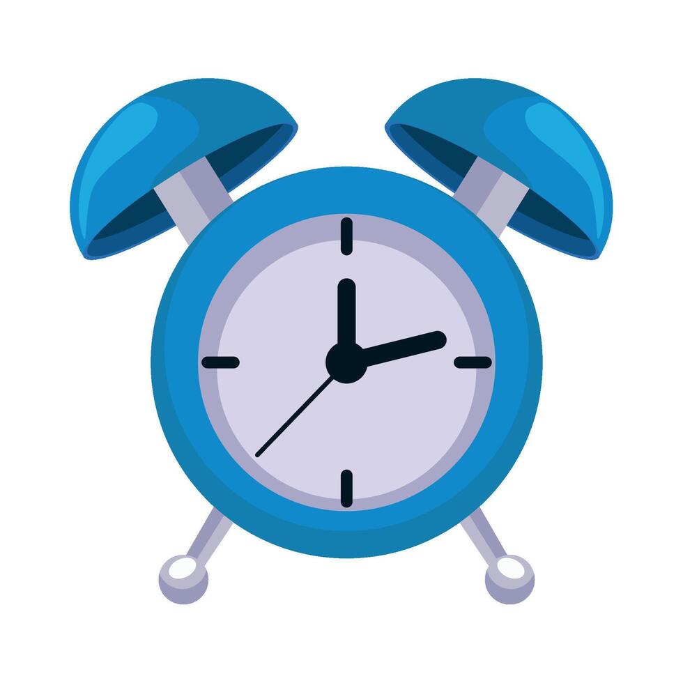An alarm clock on a white background vector