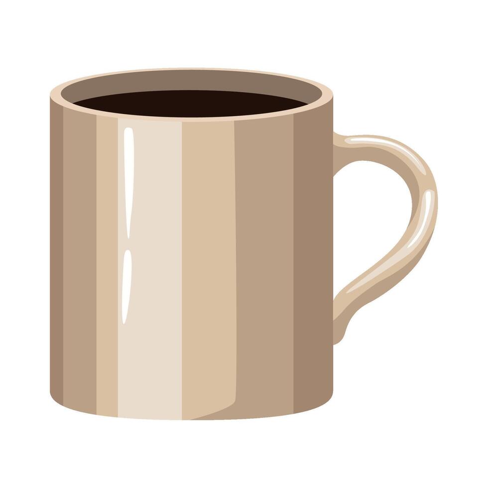 Coffee mug illustration vector