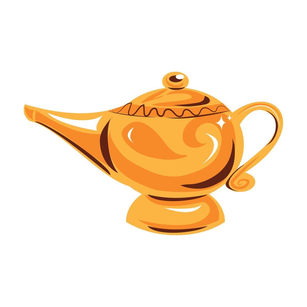 Magic lamp illustration vector