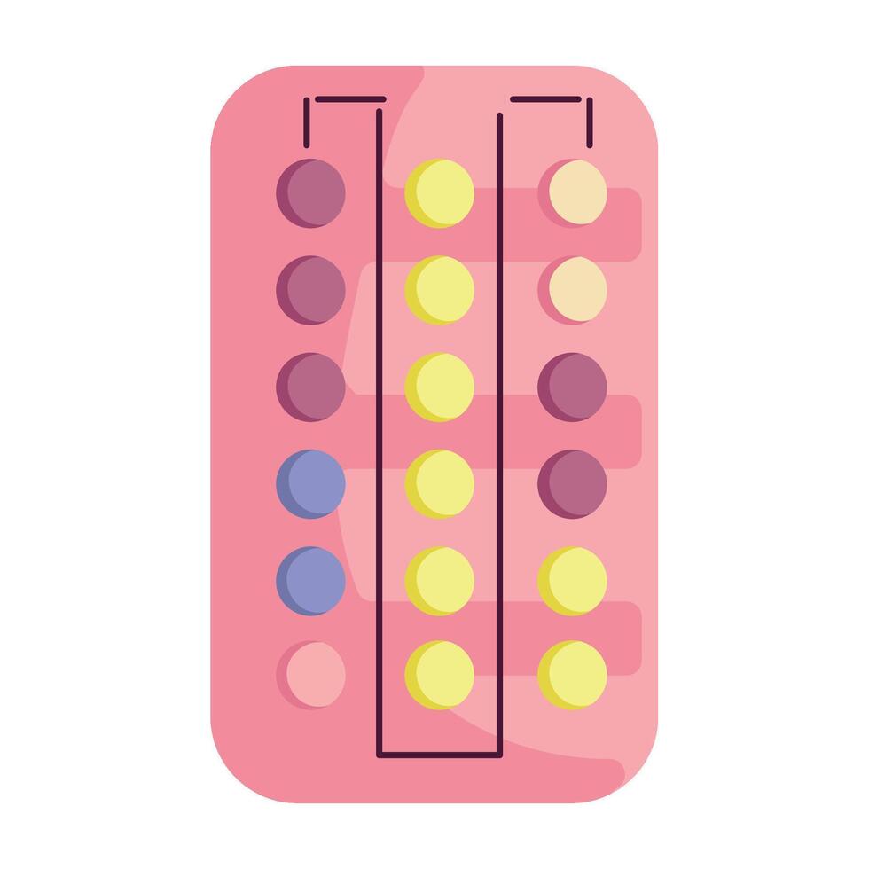 A pill with a number of pills on it vector