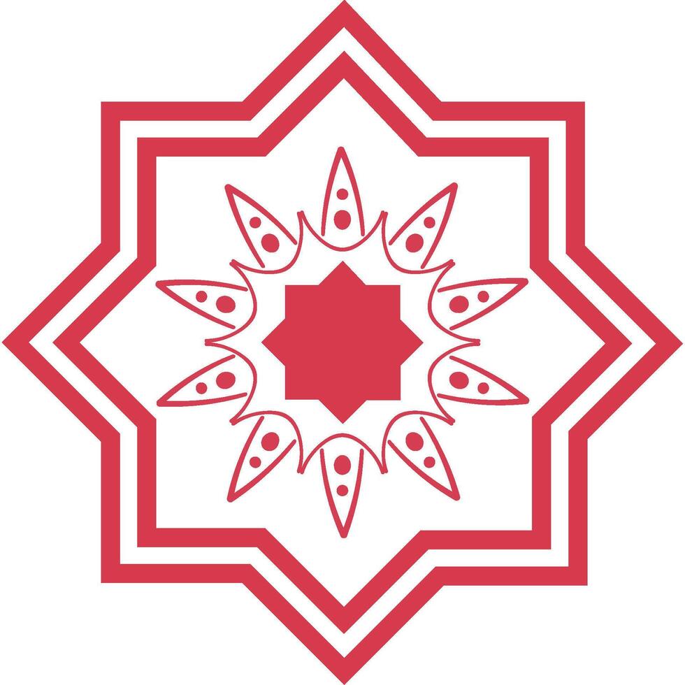 A red star with a white background vector