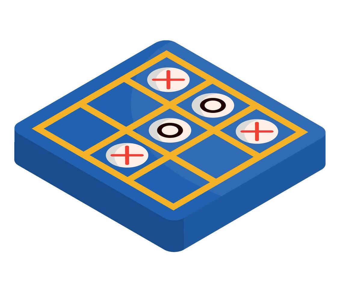 A blue square with four different colored squares vector