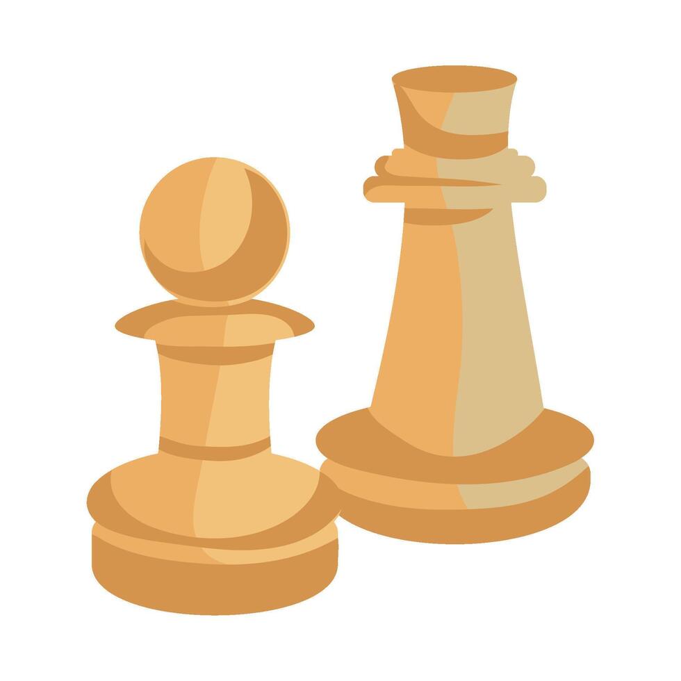 Chess pieces illustration vector
