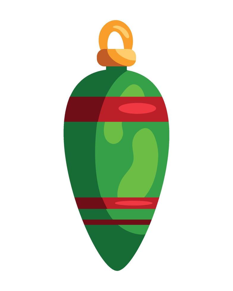 Christmas bauble ornament icon illustration design vector