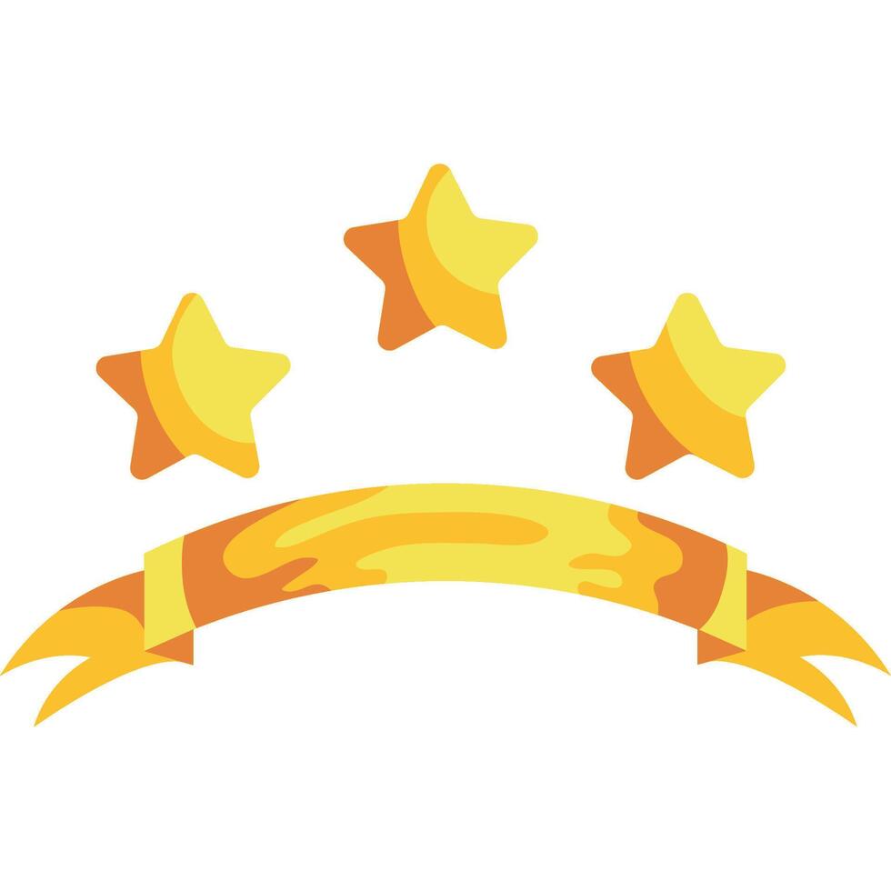 Three stars on a white background vector