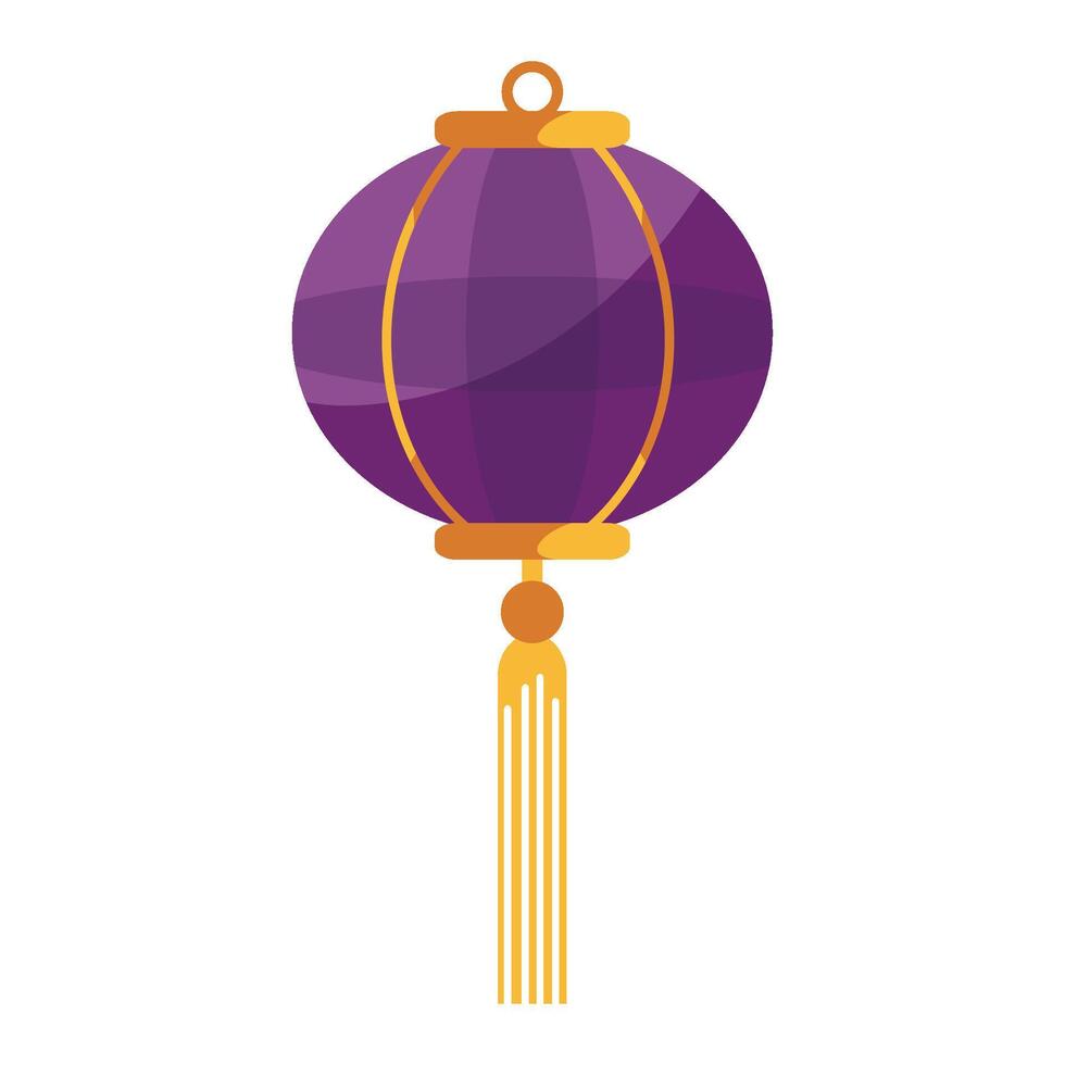 Chinese lantern illustration isolated on white background vector