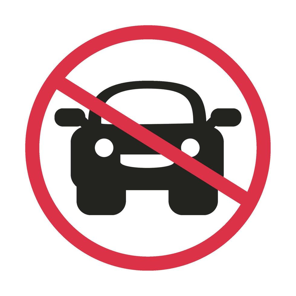 No parking sign vector