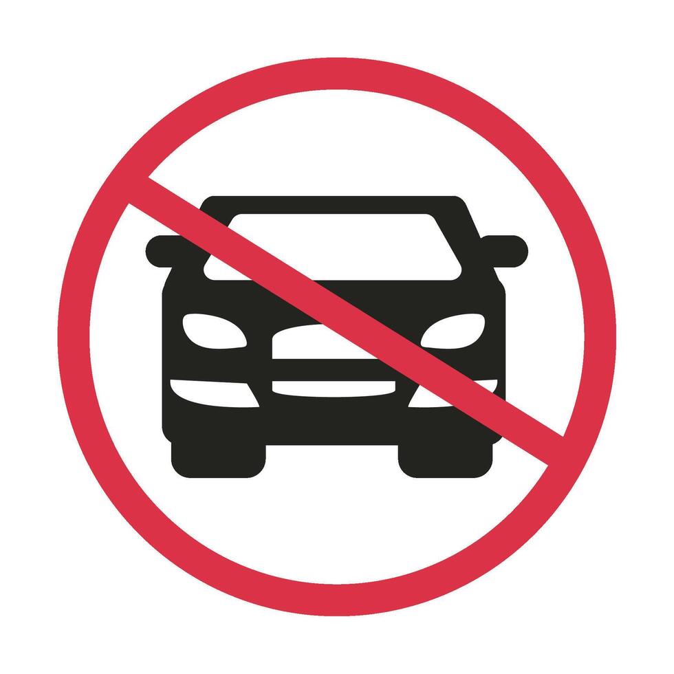 No parking sign illustration vector