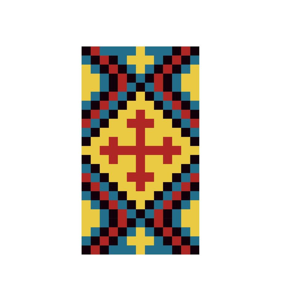 An image of a cross in a cross pattern vector