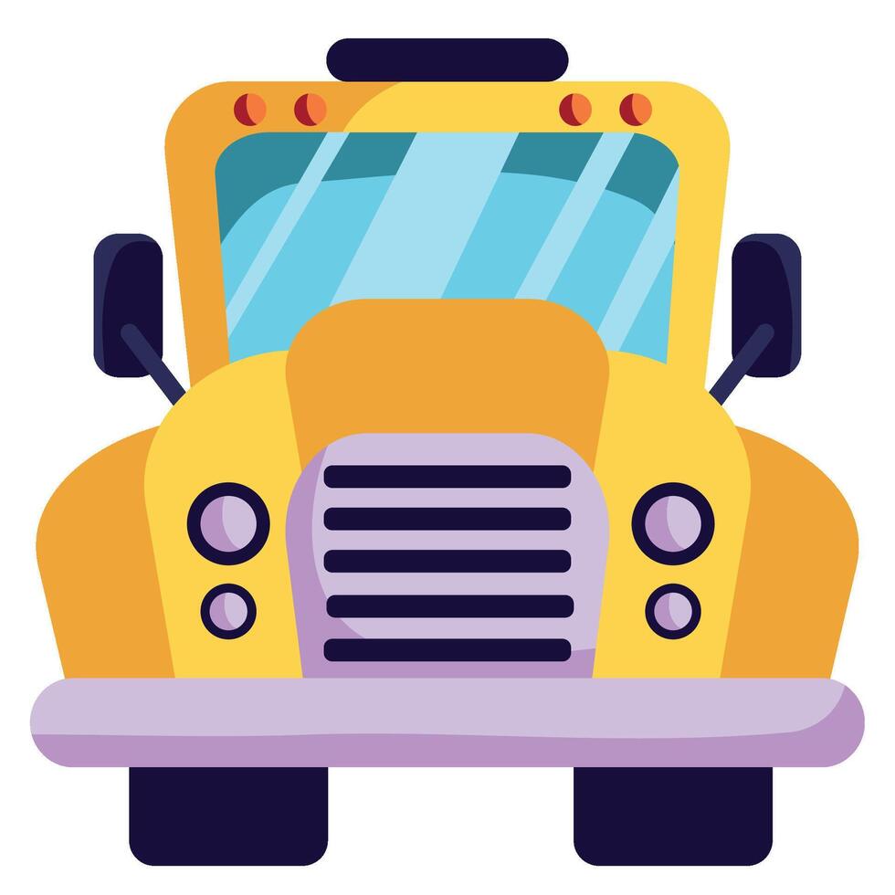 School bus icon illustration vector