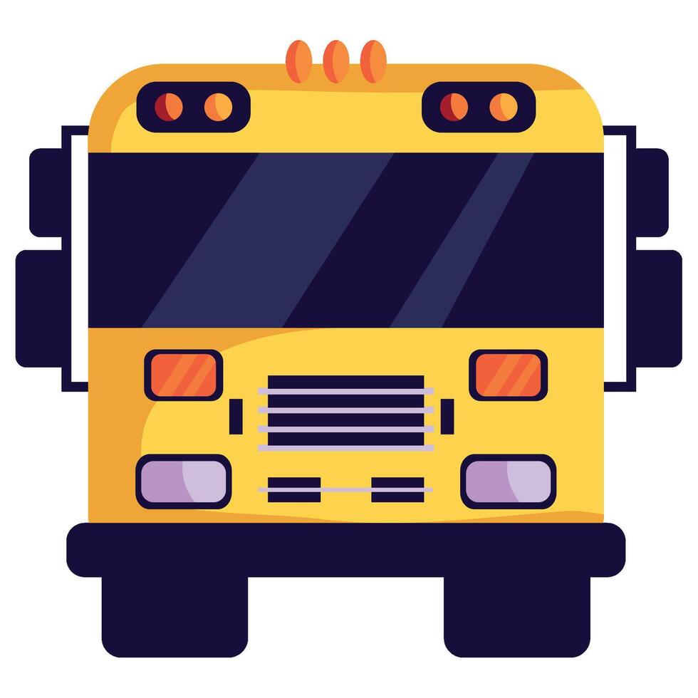 A school bus is shown on a white background vector