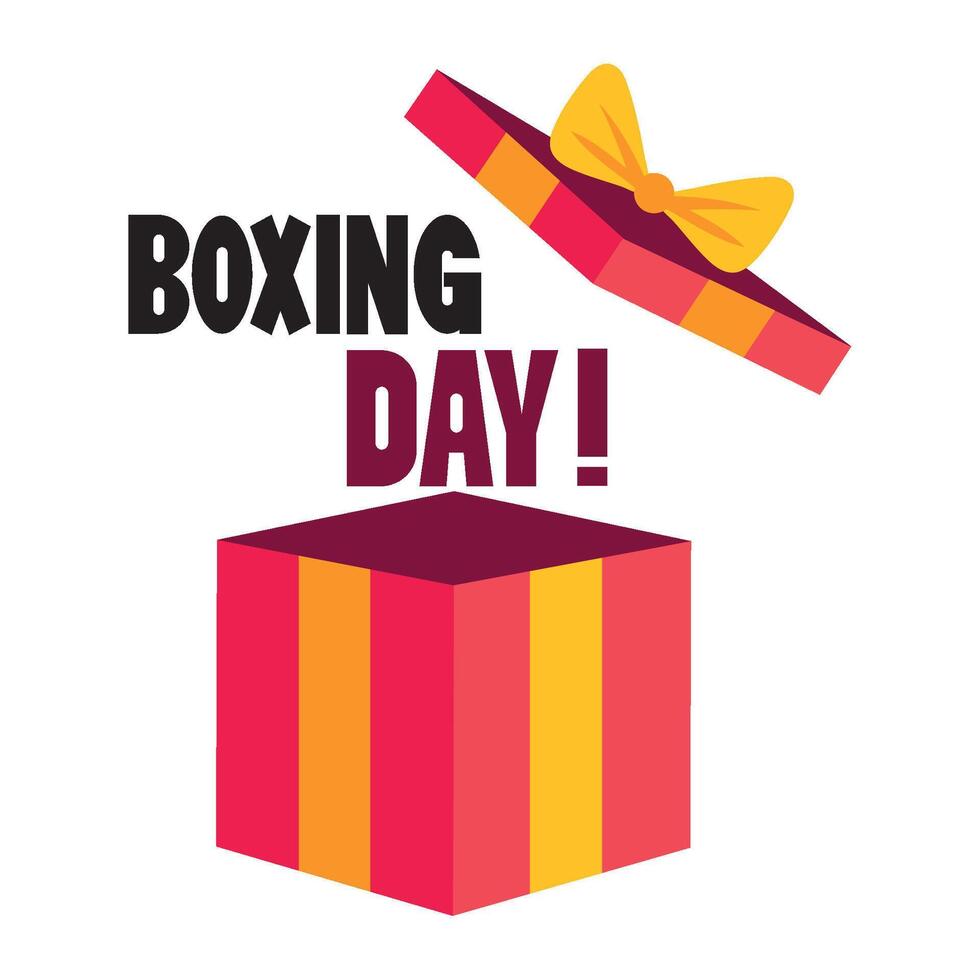 Boxing day illustration vector