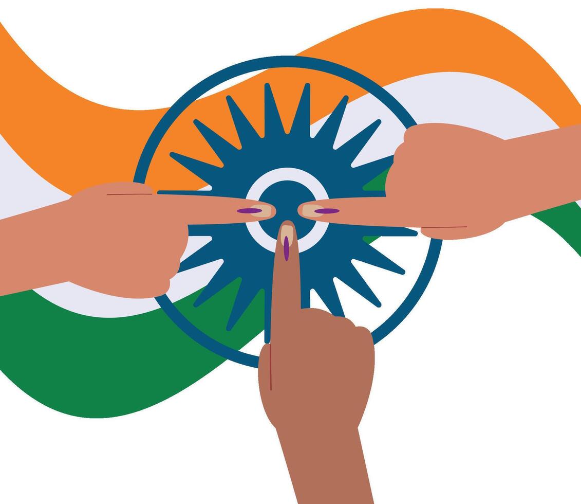 India's election commission to hold polls in 5 phases vector