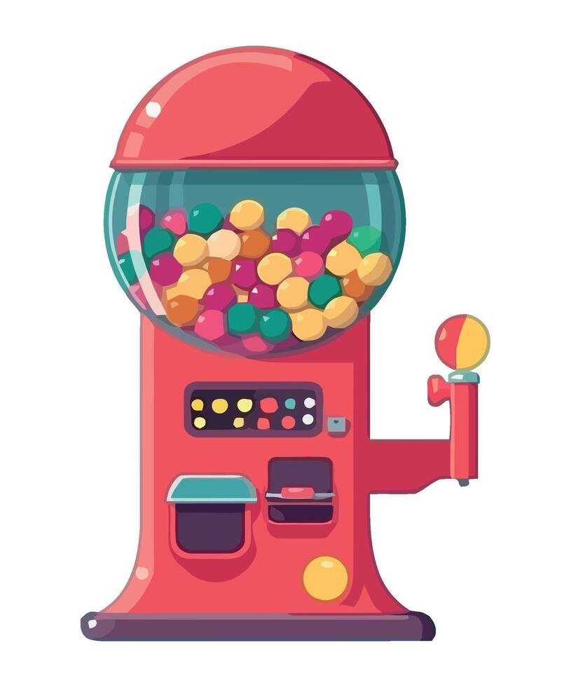 Gumball machine illustration isolated on white background vector
