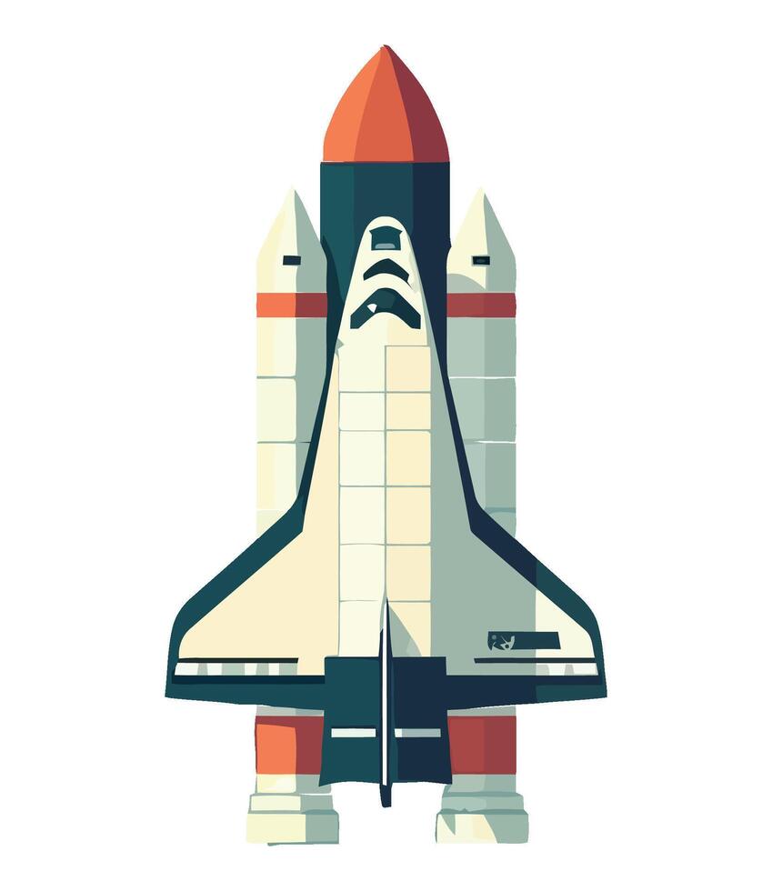 Space shuttle illustration vector