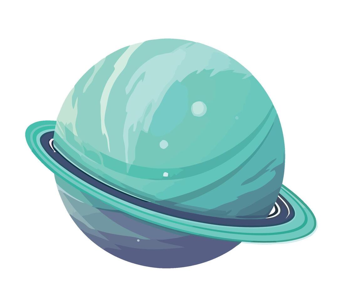 Saturn planet illustration vector
