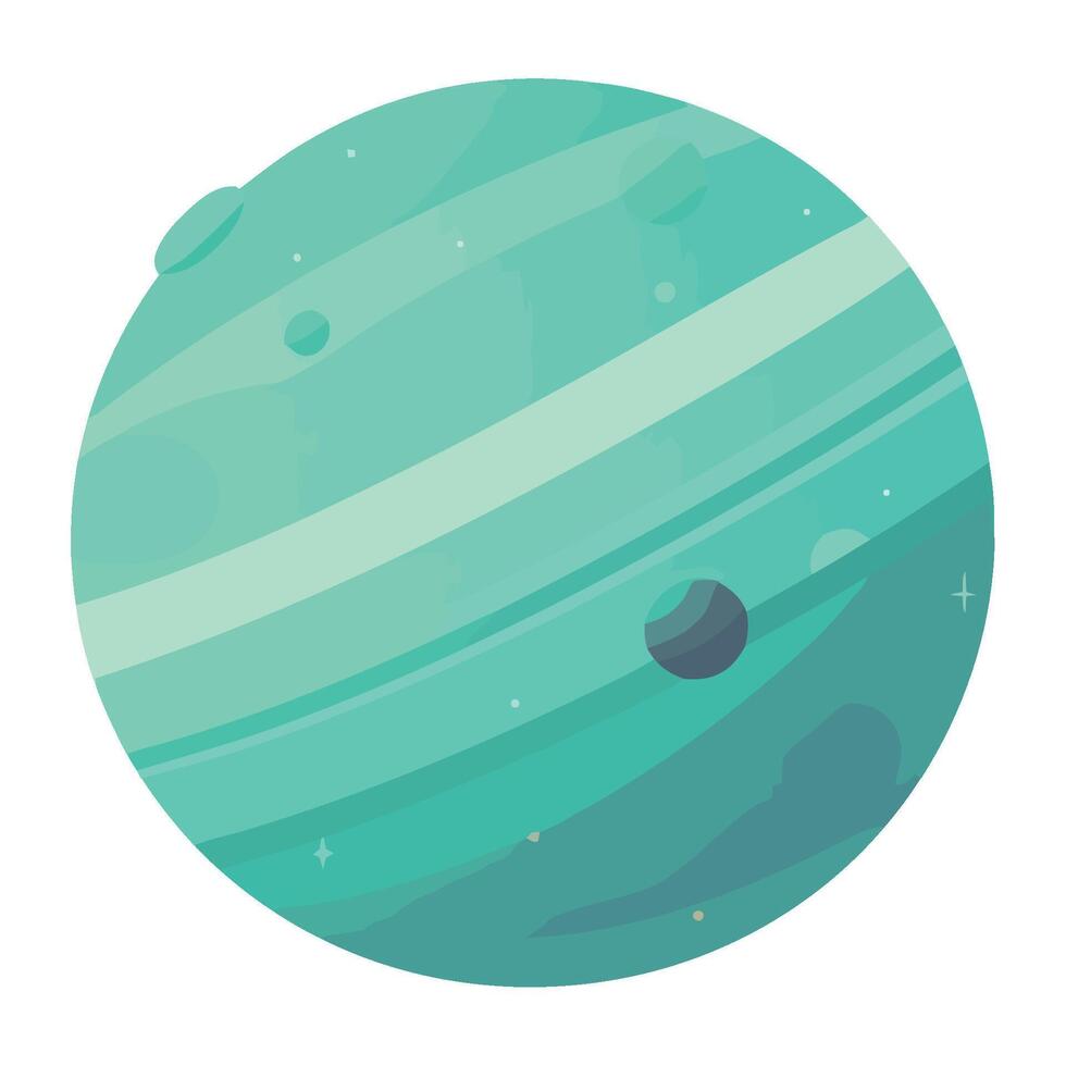 An illustration of the planet saturn vector