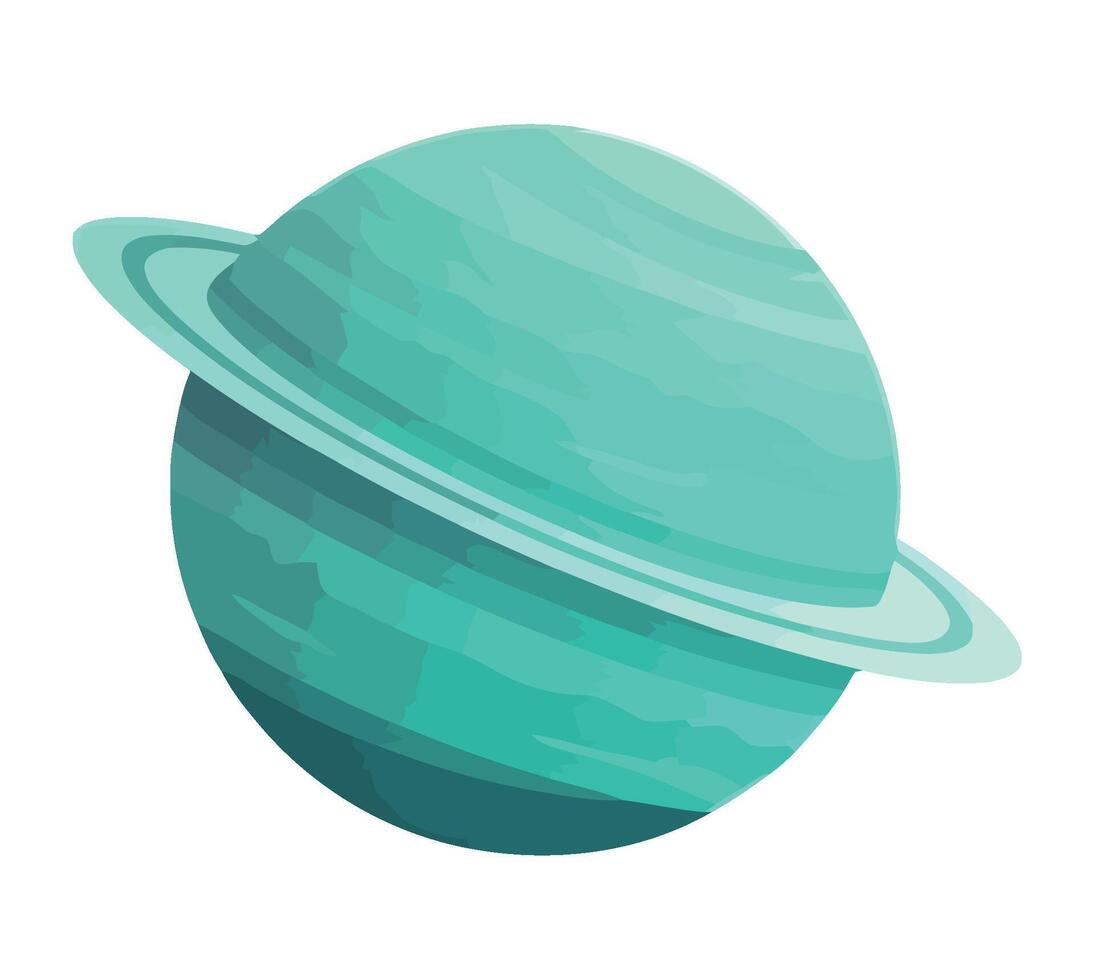 Saturn planet illustration vector