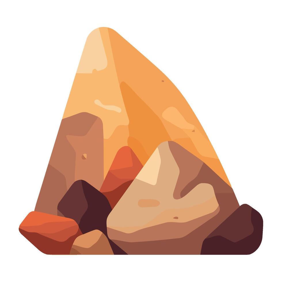 Rocky mountain, mountain, rock, stone, stone, rock, stone, rock, stone vector