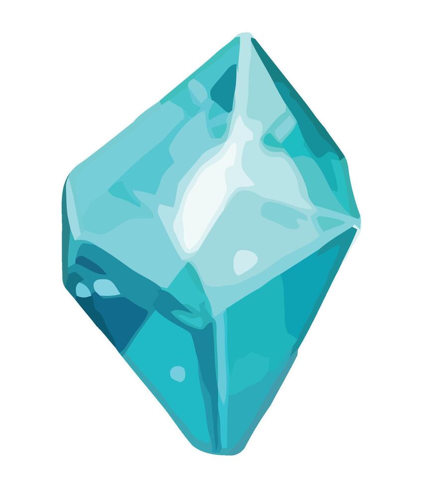 A blue diamond on a white background vector