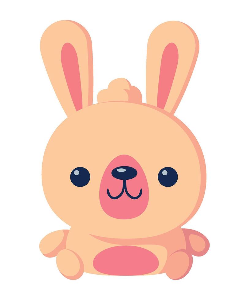 Cute rabbit illustration vector