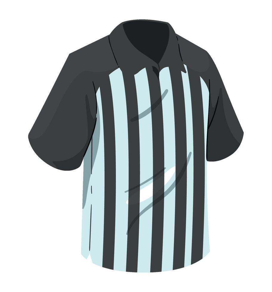 An illustration of a referee's uniform vector