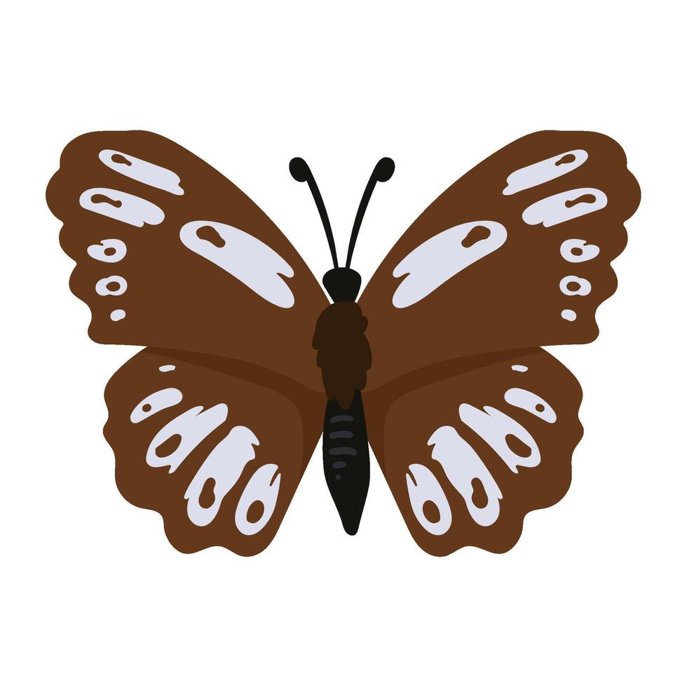 Butterfly icon in flat style illustration vector