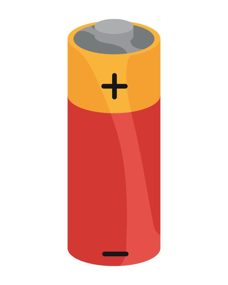 Battery icon illustration on white background vector