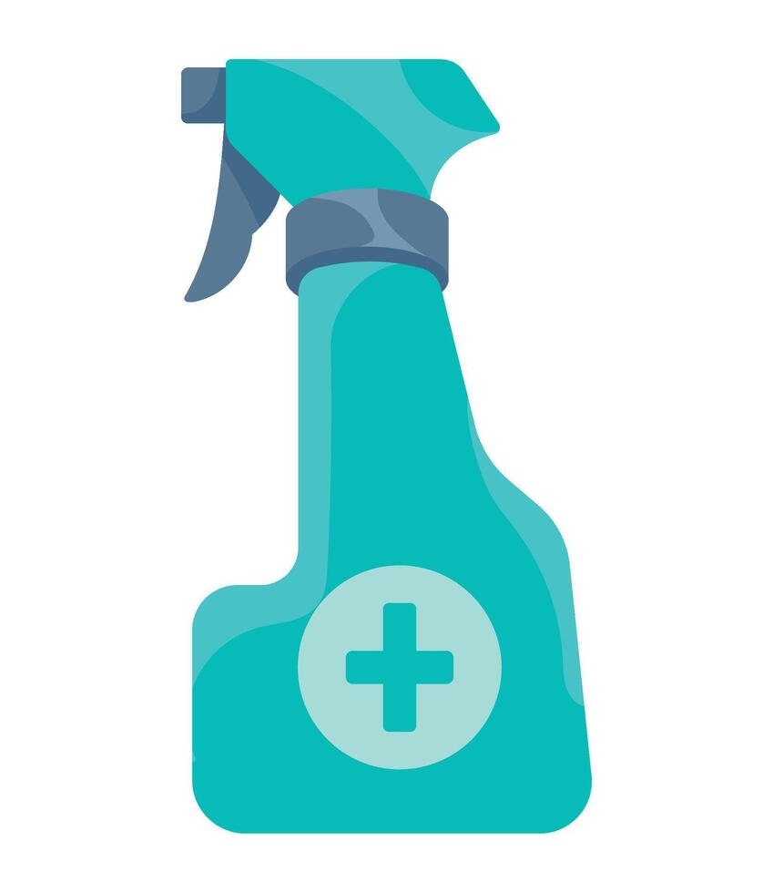 A spray bottle with a cross on it vector