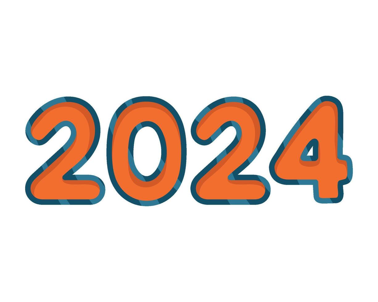 The word 2020 is shown in orange and blue vector