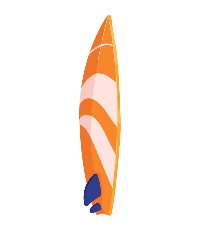 Surfboard illustration on white background vector