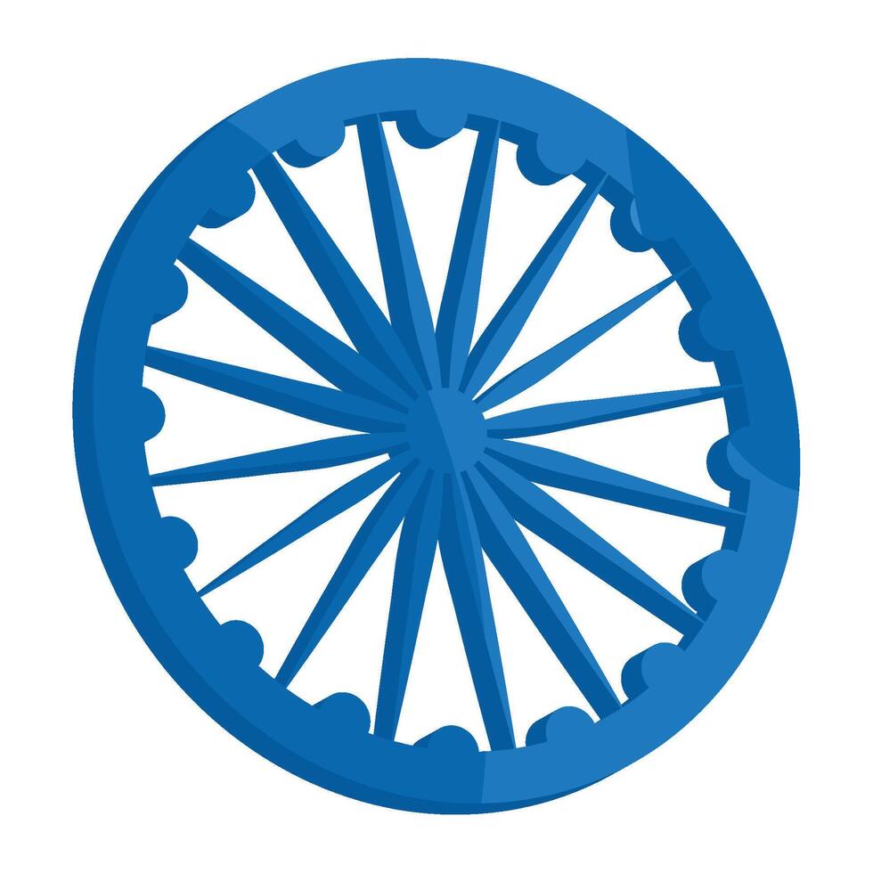 The wheel of india is a symbol of india vector