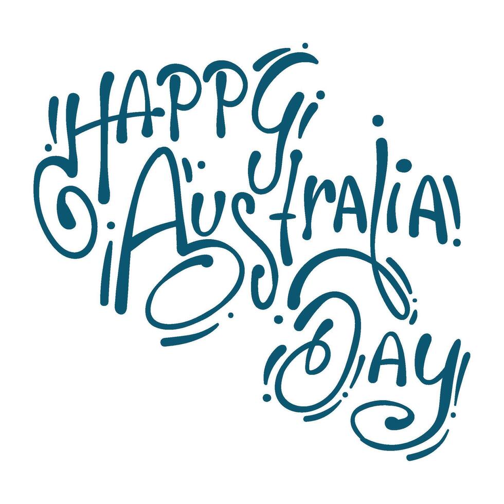 Happy australia day illustration vector