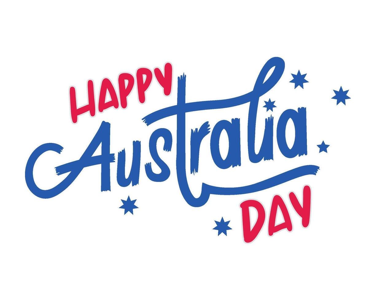 Happy australia day illustration vector
