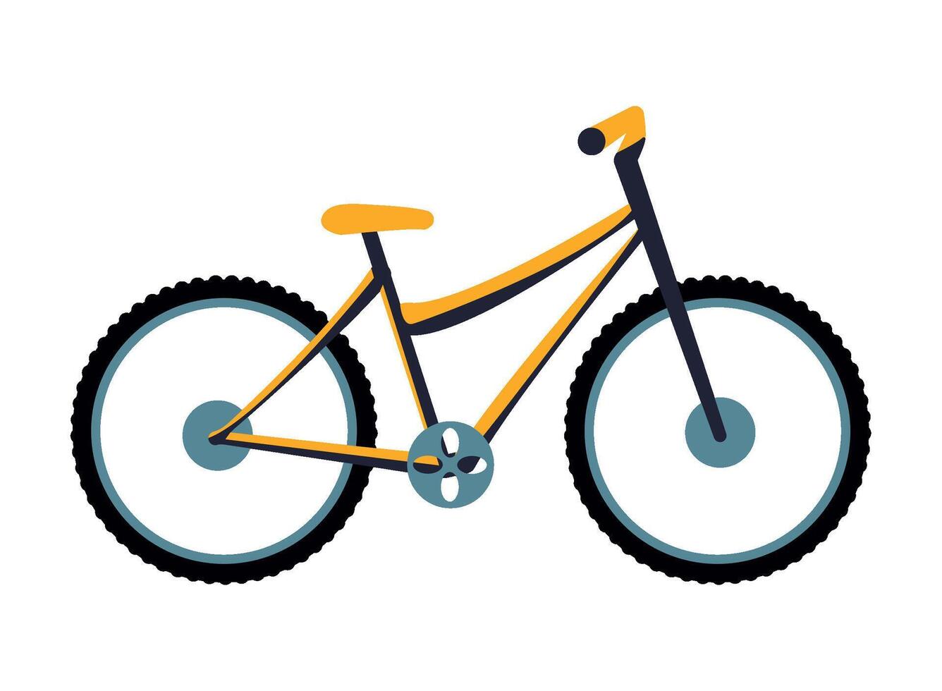 A bicycle is shown on a white background vector