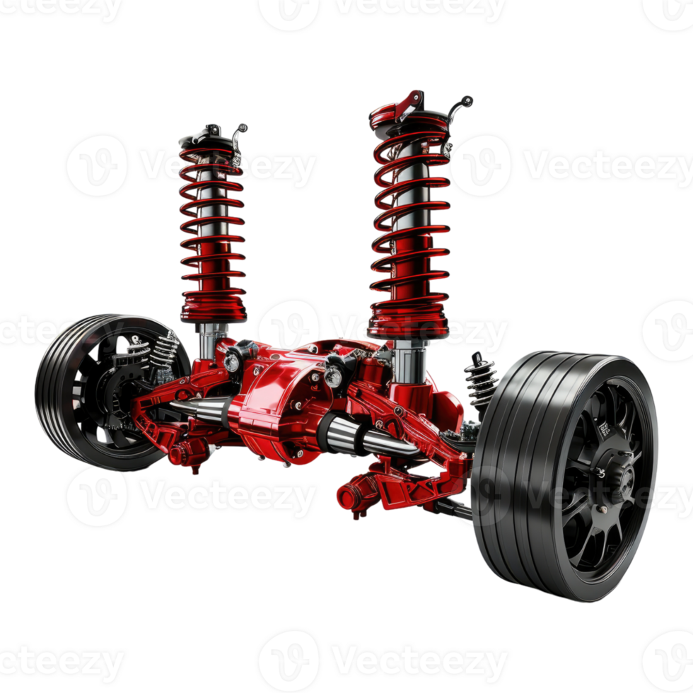 Automotive car shock chronicles isolated on transparent background. png