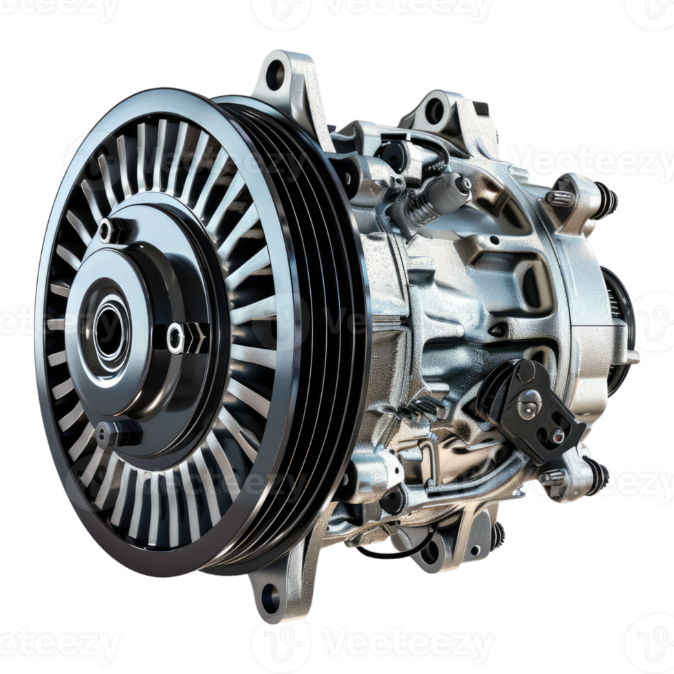 Engine alternator Isolated on transparent background. png