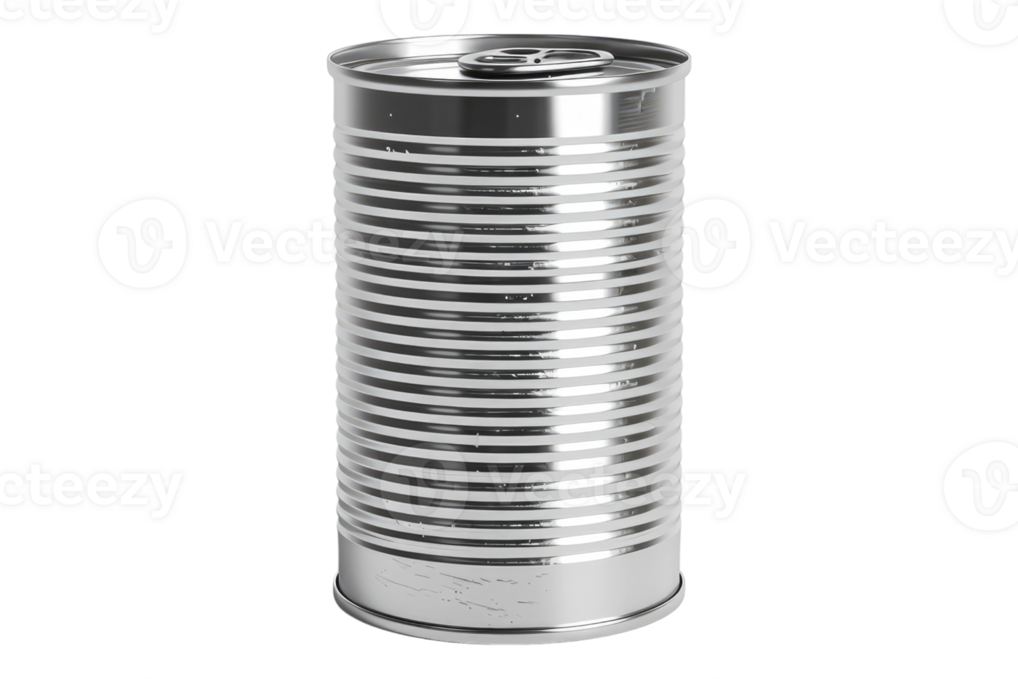 Tin can isolated on transparent background. png