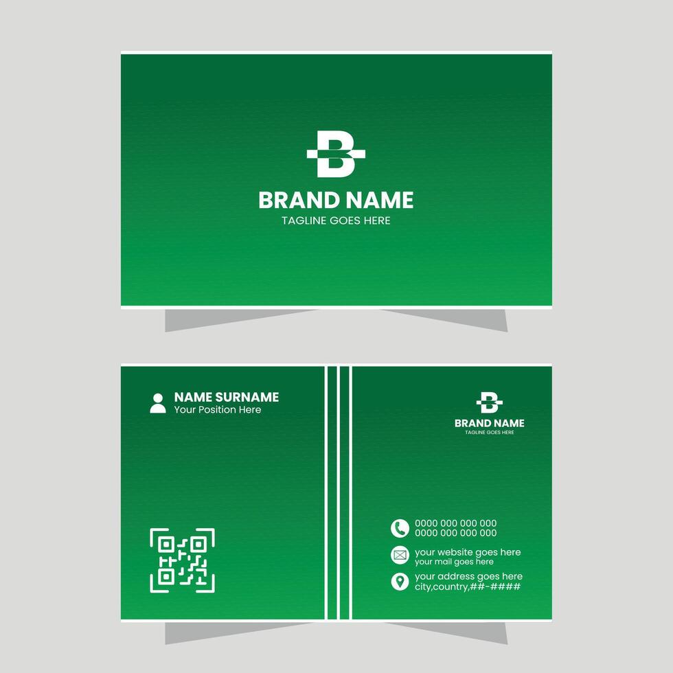 Corporate modern Business Card Template Design vector
