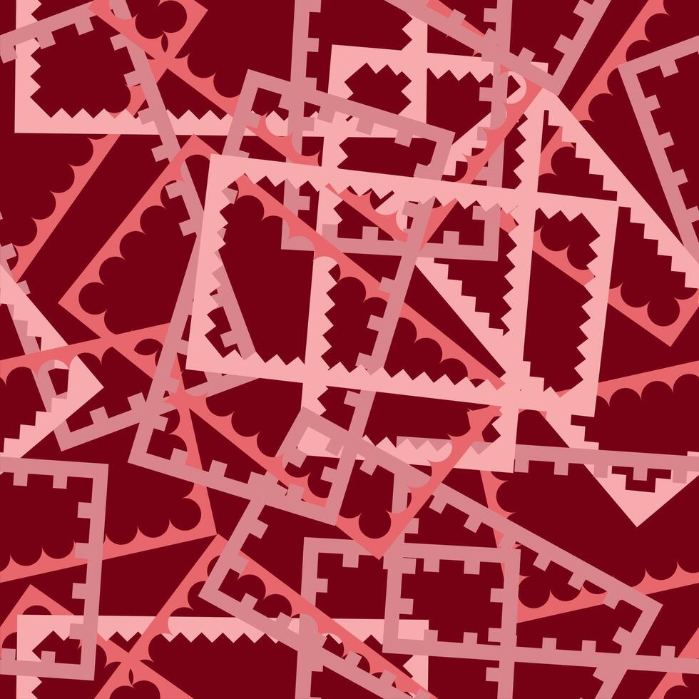 abstract seamless pattern background fabric fashion design print wrapping paper digital illustration art texture textile wallpaper colorful apparel image. Abstract shapes like pink blade. vector