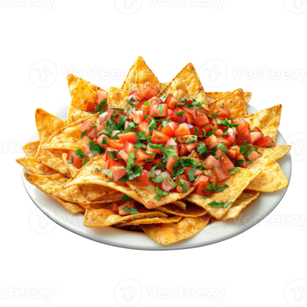 Nachos Isolated on transparent background. png