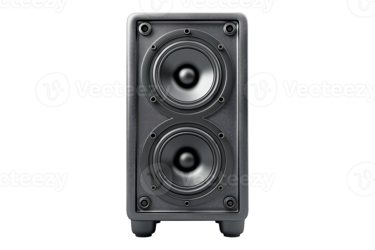 Audio speaker isolated on transparent background. png