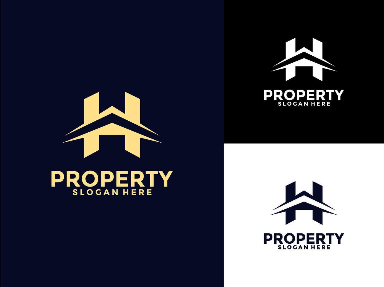 Letter H with City Building logo icon design , Property Logo design template inspiration vector
