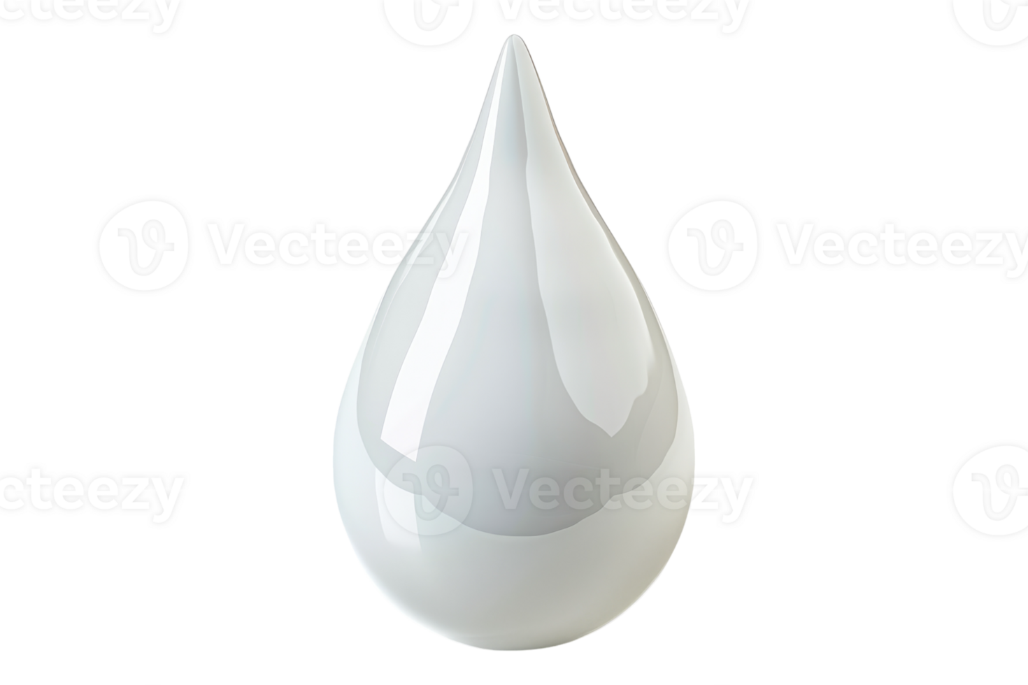 Drop of white cosmetic cream isolated on transparent background. png